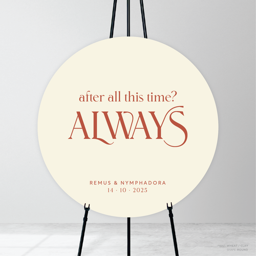 Wolfsbane: Wedding Welcome Sign