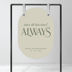 Wolfsbane: Wedding Welcome Sign