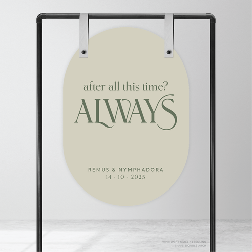 Wolfsbane: Wedding Welcome Sign