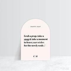 XOXO: Wedding Info Sign