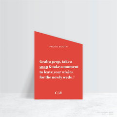 XOXO: Wedding Info Sign