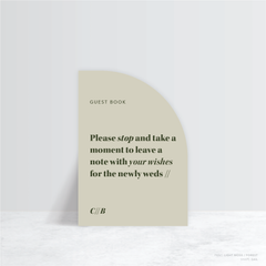 XOXO: Wedding Info Sign