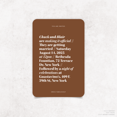 XOXO: Wedding Invitation