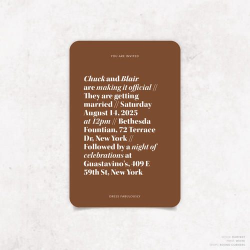 XOXO: Wedding Invitation