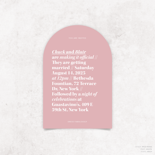 XOXO: Wedding Invitation
