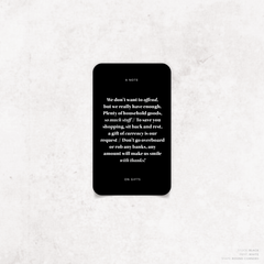 XOXO: Wedding Note Card