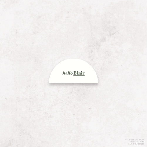 XOXO: Wedding Place Card