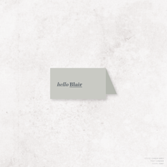 XOXO: Wedding Place Card