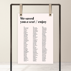 XOXO: Wedding Seating Chart
