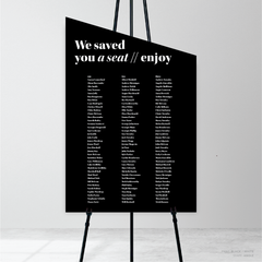 XOXO: Wedding Seating Chart