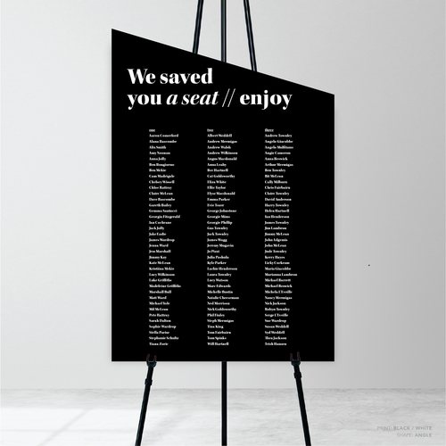 XOXO: Wedding Seating Chart