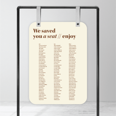 XOXO: Wedding Seating Chart