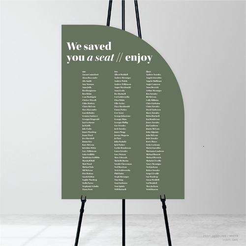 XOXO: Wedding Seating Chart