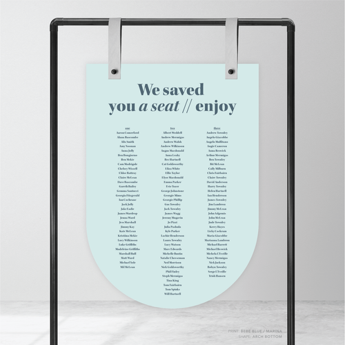 XOXO: Wedding Seating Chart