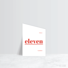 XOXO: Wedding Table Number