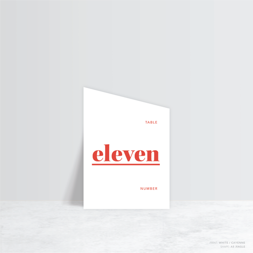 XOXO: Wedding Table Number