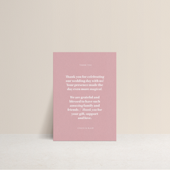 XOXO: Wedding Thank You Card