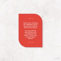 XOXO: Wedding Thank You Card