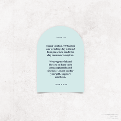 XOXO: Wedding Thank You Card