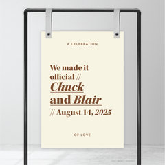 XOXO: Wedding Welcome Sign