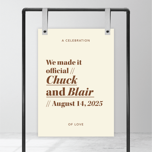 XOXO: Wedding Welcome Sign