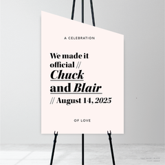 XOXO: Wedding Welcome Sign