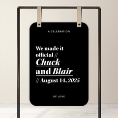 XOXO: Wedding Welcome Sign