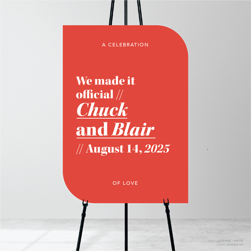 XOXO: Wedding Welcome Sign