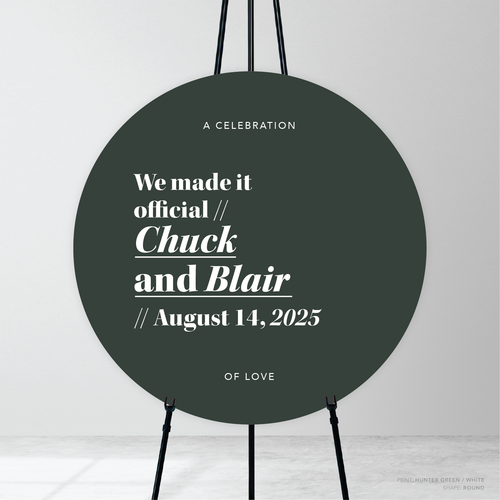 XOXO: Wedding Welcome Sign