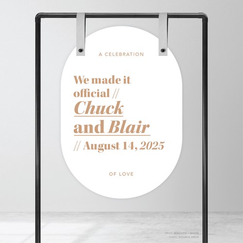 XOXO: Wedding Welcome Sign