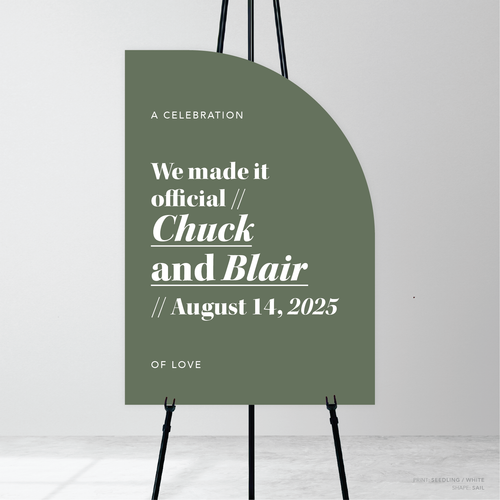 XOXO: Wedding Welcome Sign