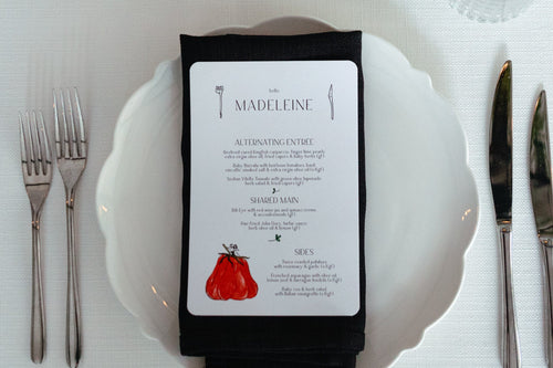 A Black and White Wedding Wonderland: Custom Stationery for a Modern Love Story