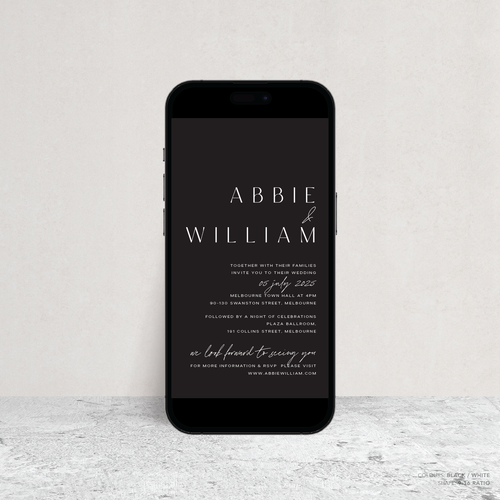 Abbie: Digital Wedding Invitation