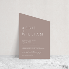 Abbie: Wedding Invitation