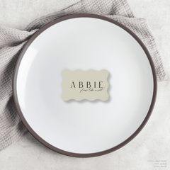 Abbie: Wedding Place Card