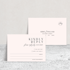 Abbie: Wedding RSVP Card