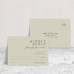 Abbie: Wedding RSVP Card