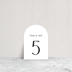 Abbie: Wedding Table Number