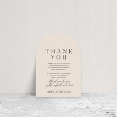 Abbie: Wedding Thank You Card