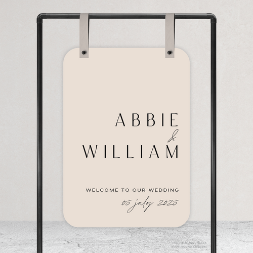 Abbie: Wedding Welcome Sign