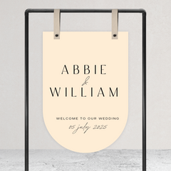 Abbie: Wedding Welcome Sign