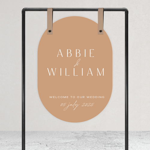 Abbie: Wedding Welcome Sign