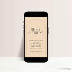 All I Ask Of You: Digital Wedding Invitation