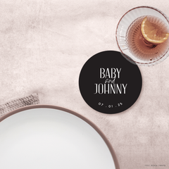 Be My Baby: Wedding Drink Coaster