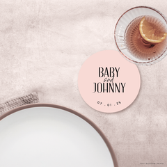 Be My Baby: Wedding Drink Coaster