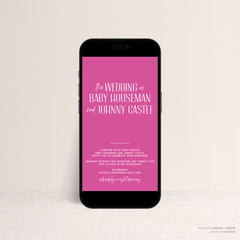 Be My Baby: Digital Wedding Invitation