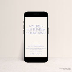 Be My Baby: Digital Wedding Invitation