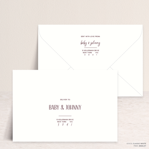 Be My Baby: Envelope Print