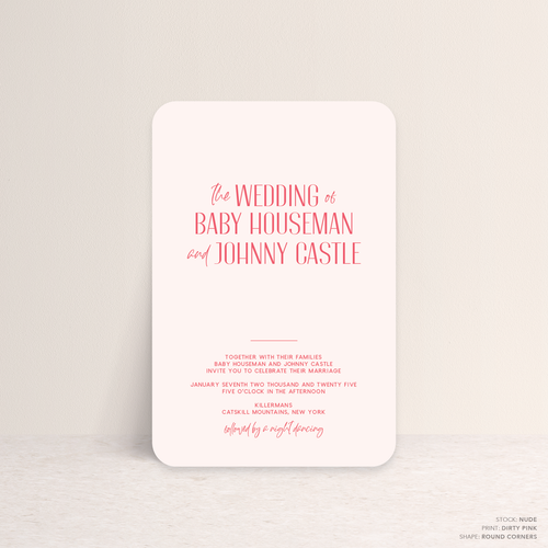 Be My Baby: Wedding Invitation