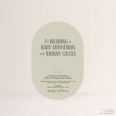 Be My Baby: Wedding Invitation